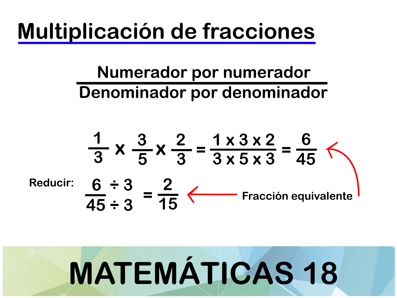 Cómo se hacen las fracciones de multiplicaciones